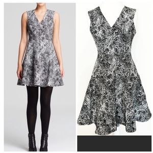Rebecca Taylor black & white fir&flare dress SZ6